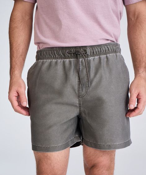 short jogger masculino estonado verde