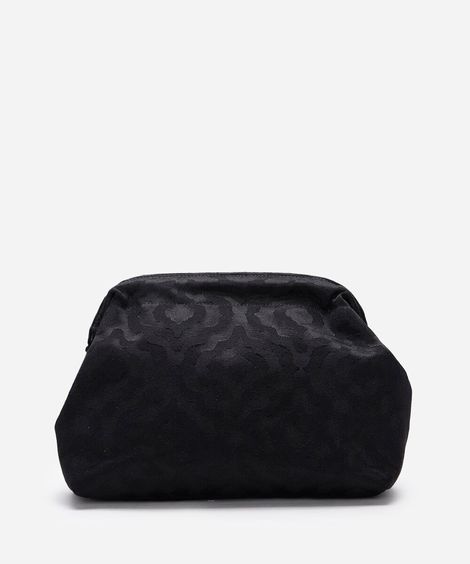 bolsa clutch jacquard mindset preta
