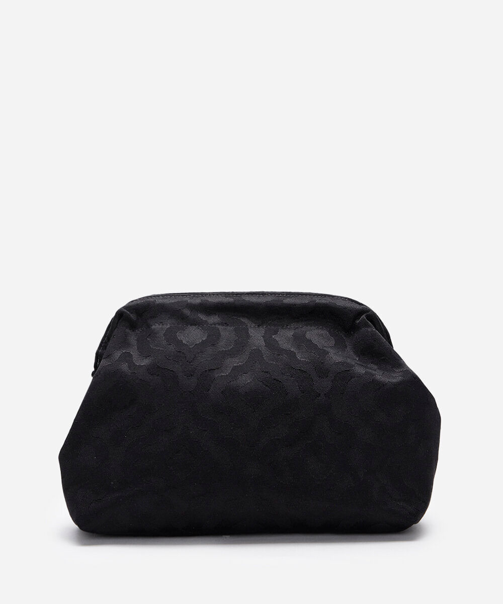 bolsa clutch jacquard mindset preta