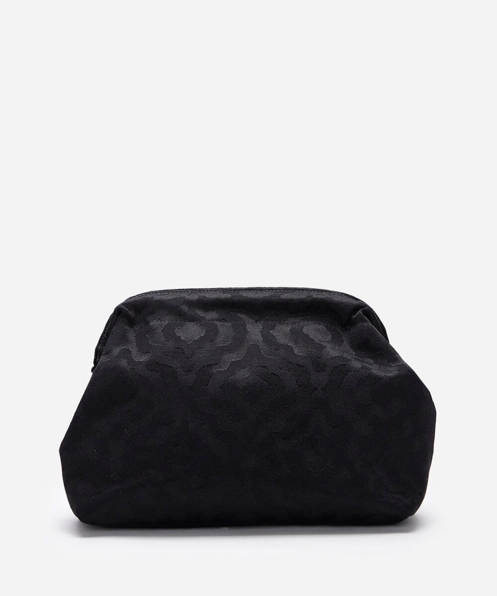 bolsa clutch jacquard mindset preta