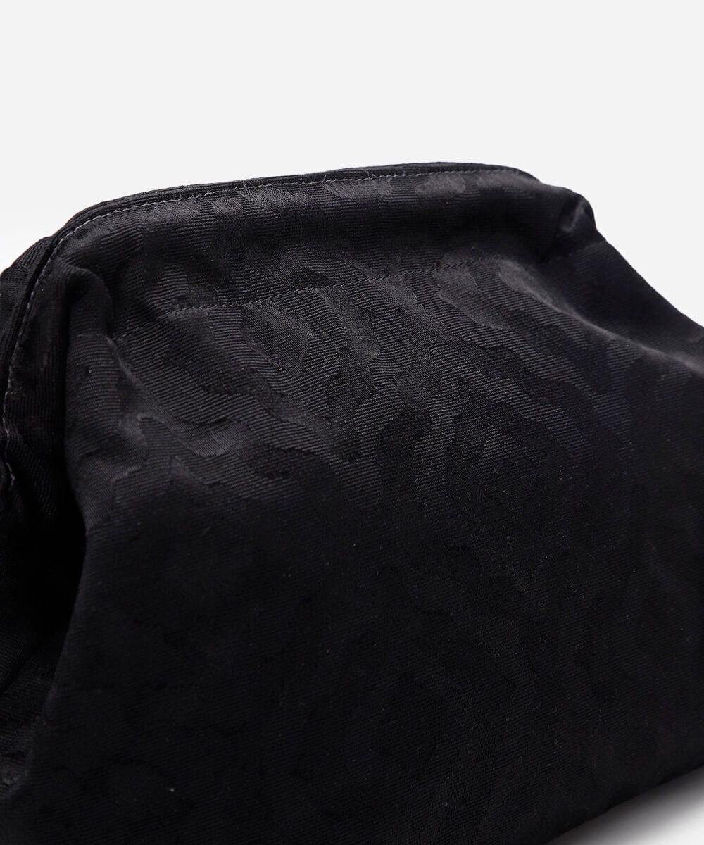 bolsa clutch jacquard mindset preta