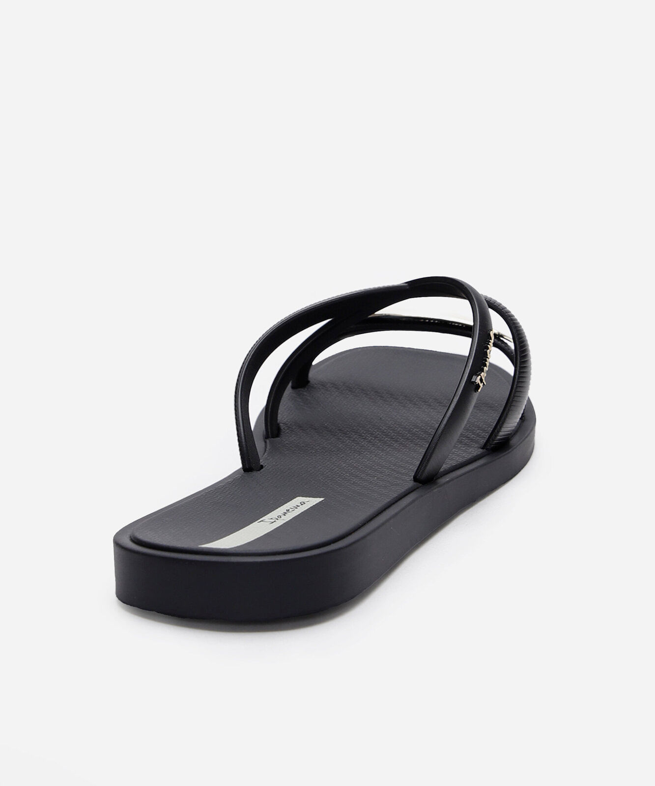 chinelo slide ipanema metal chic preto