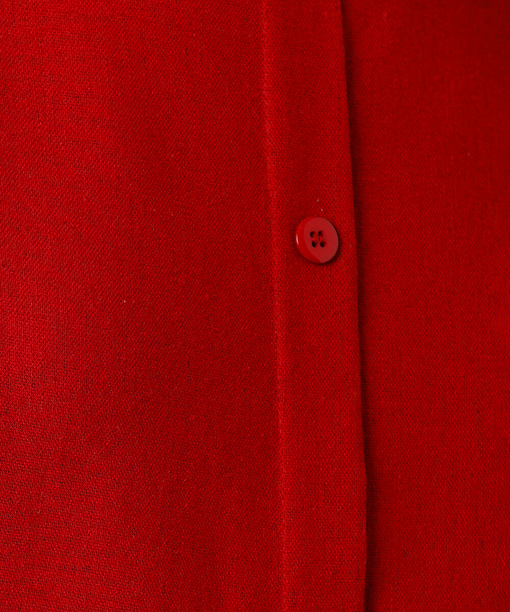 vestido curto feminino com linho mindset vermelho