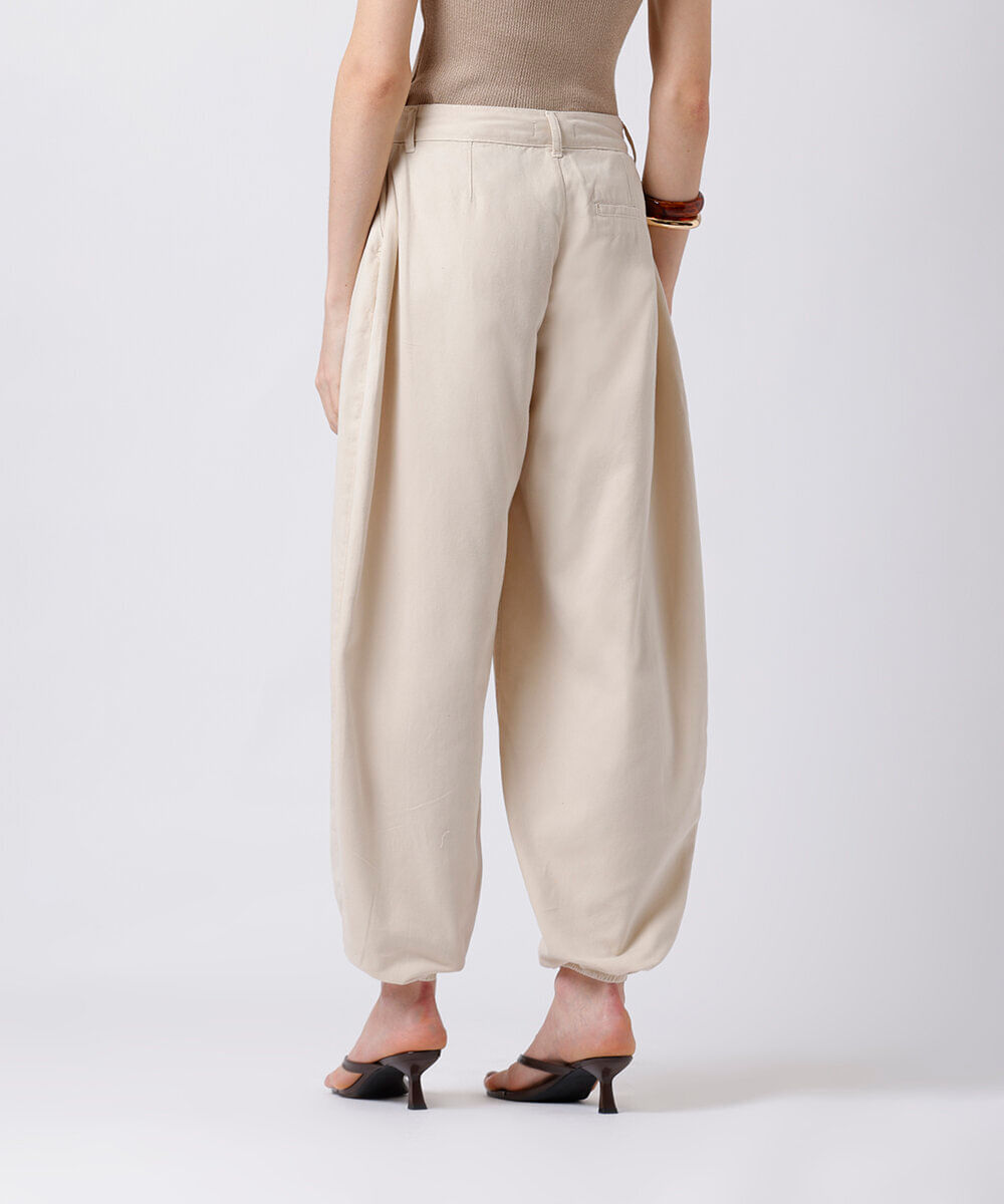 calça aladim feminina de sarja mindset bege