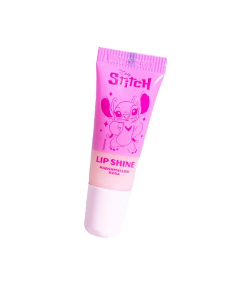 kit de 2 hidratantes labiais lip shine angel e stitch 8g com livro