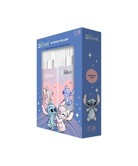 kit de 2 body splash glow stitch e angel 120ml