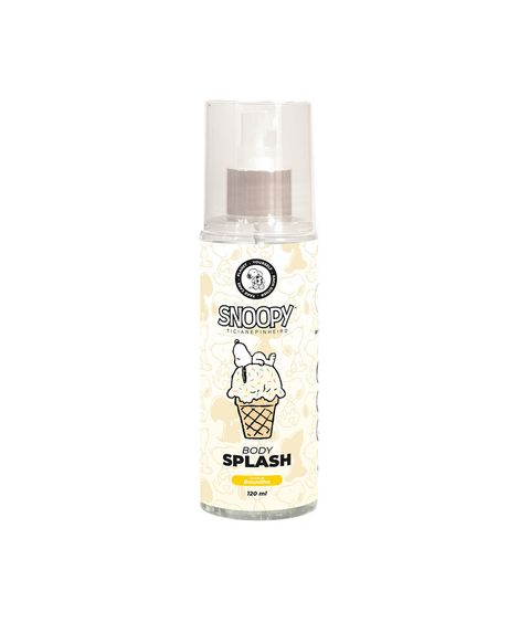 kit de body splash 120ml creme para mãos e corpo 60ml snoopy