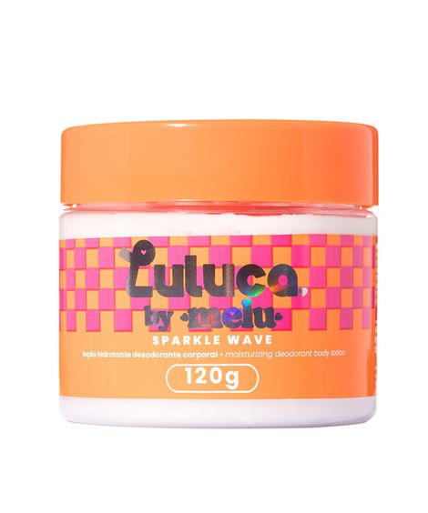 loção hidratante desodorante corporal luluca by melu sparkle wave brownie bae