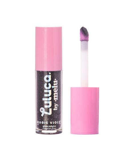 gloss labial luluca by melu mágico magic violet