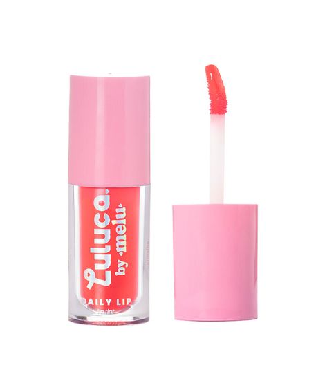 gloss labial luluca by melu daily lip tint red rush
