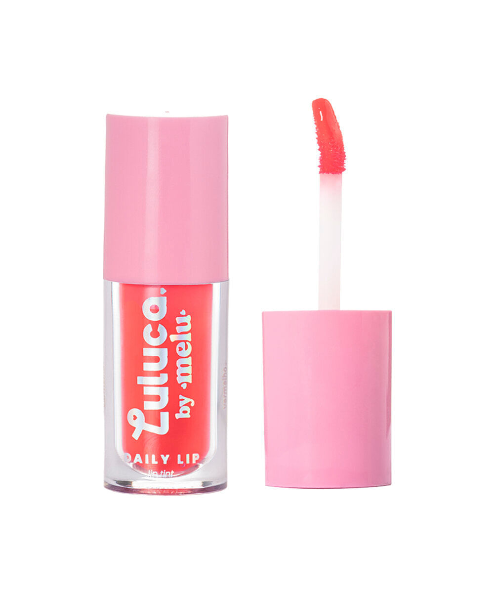gloss labial luluca by melu daily lip tint red rush