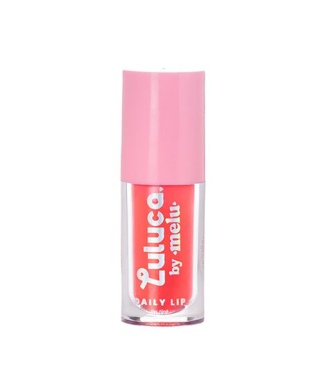 gloss labial luluca by melu daily lip tint red rush