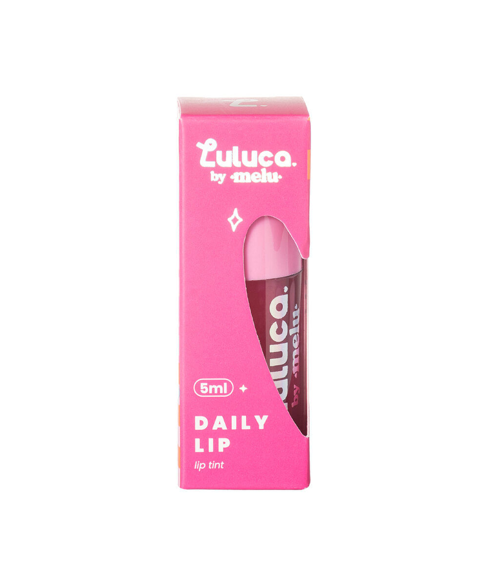 gloss labial luluca by melu daily lip tint sweet rosy