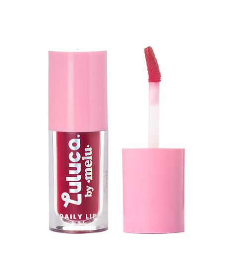 gloss labial luluca by melu daily lip tint coral heat