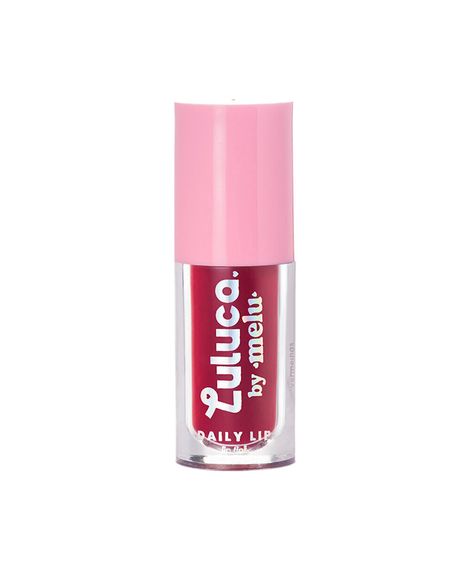gloss labial luluca by melu daily lip tint coral heat