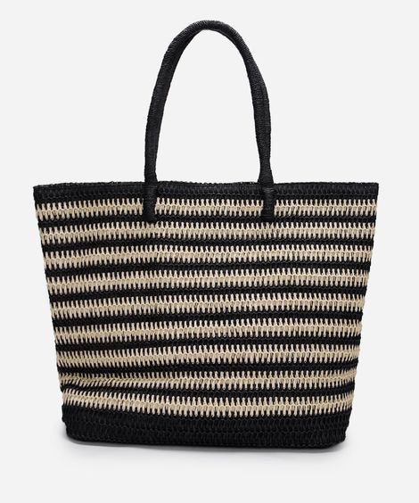 bolsa shopper texturizada listrada mindset colorida