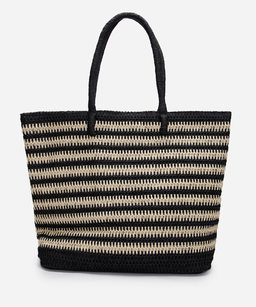 bolsa shopper texturizada listrada mindset colorida