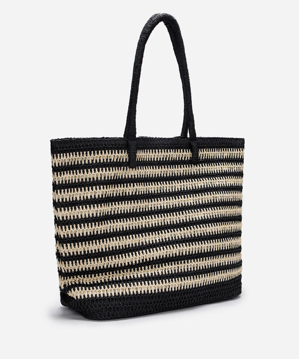 bolsa shopper texturizada listrada mindset colorida
