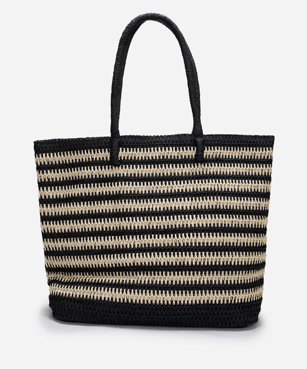 bolsa shopper texturizada listrada mindset colorida