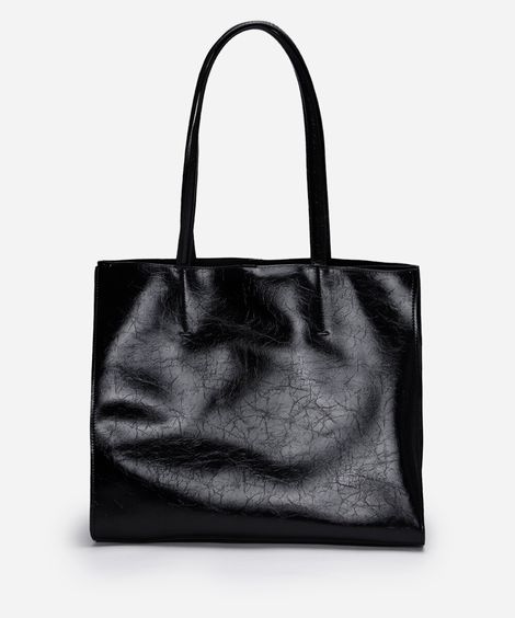 bolsa shopper texturizada mindset preta