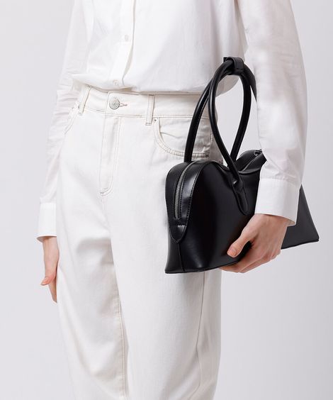 bolsa baguete estruturada mindset preta