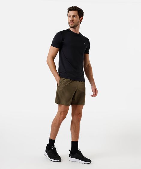 short masculino esportivo cós duplo verde