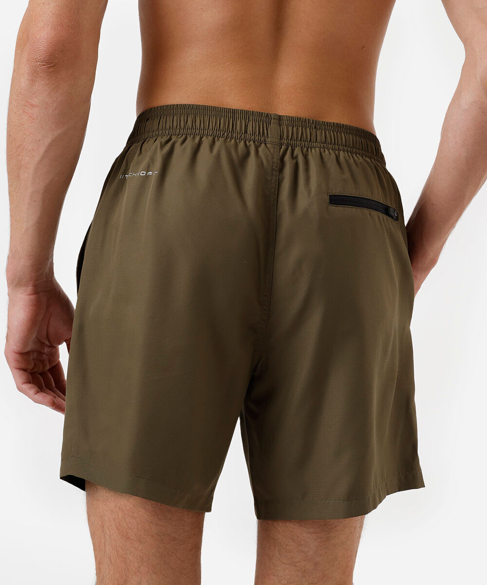 short masculino esportivo cós duplo verde