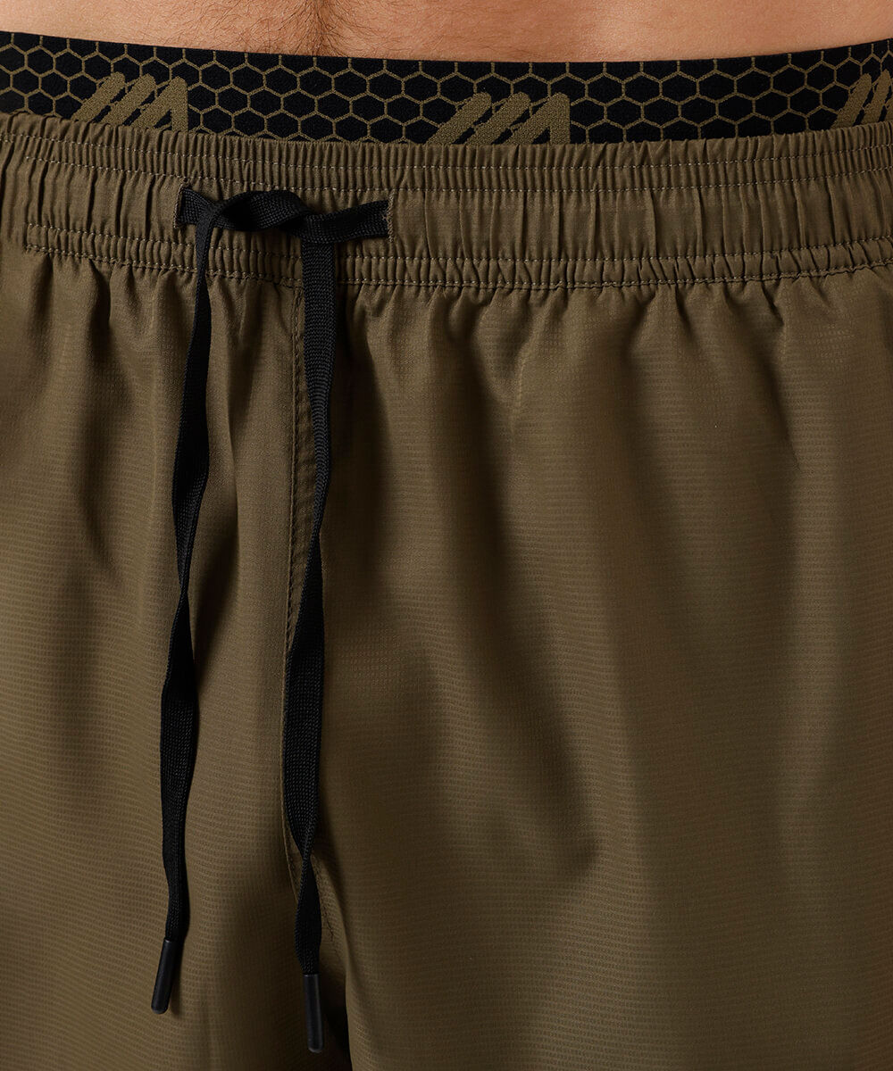 short masculino esportivo cós duplo verde