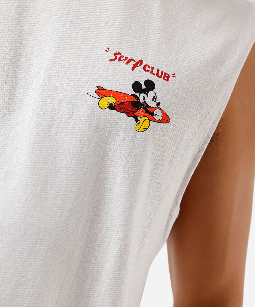 regata machão relaxed fit em algodão do Mickey off white
