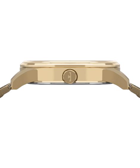 relógio masculino technos analógico calendário 2115uce 1p dourado