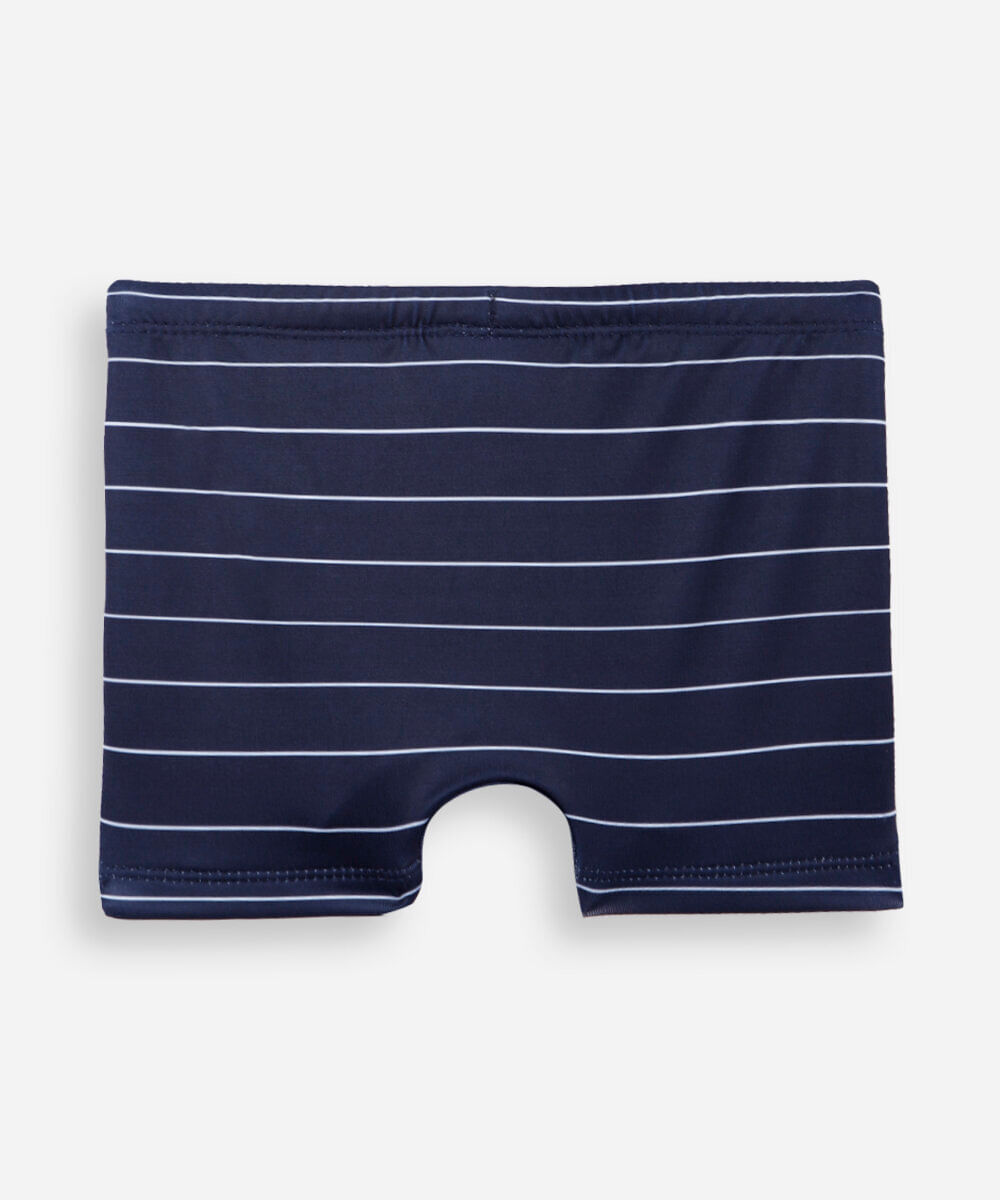 sunga boxer infantil listrada azul