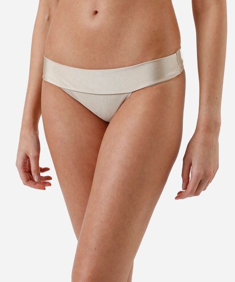 biquíni calcinha tanga feminino acetinado bege