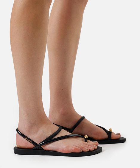 rasteirinha ipanema glam preta