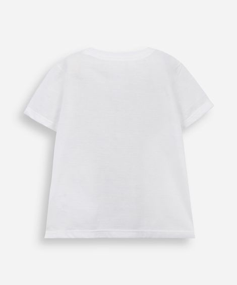 camiseta infantil patrulha canina off white