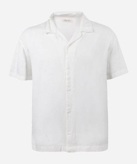 camisa juvenil oversized off white