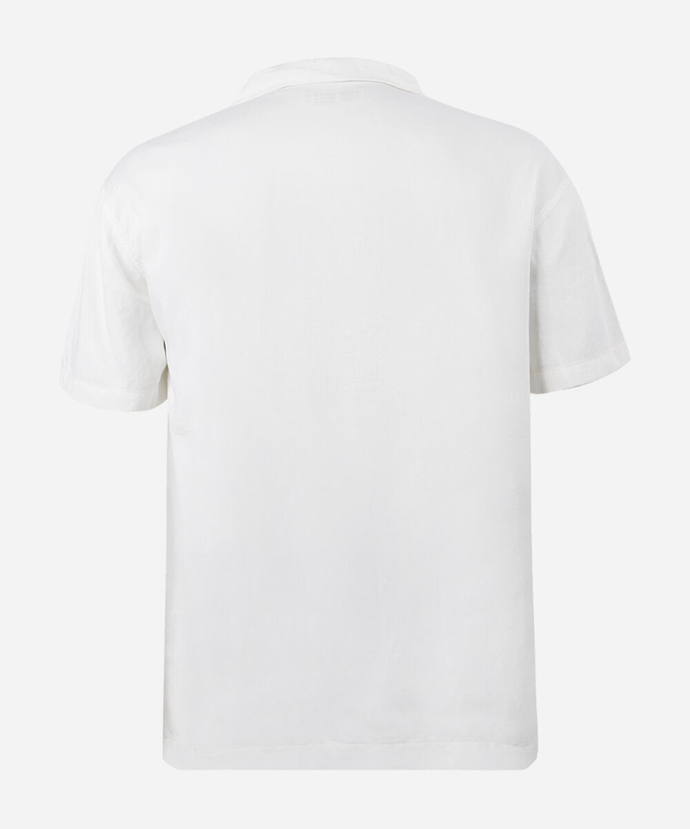 camisa juvenil oversized off white