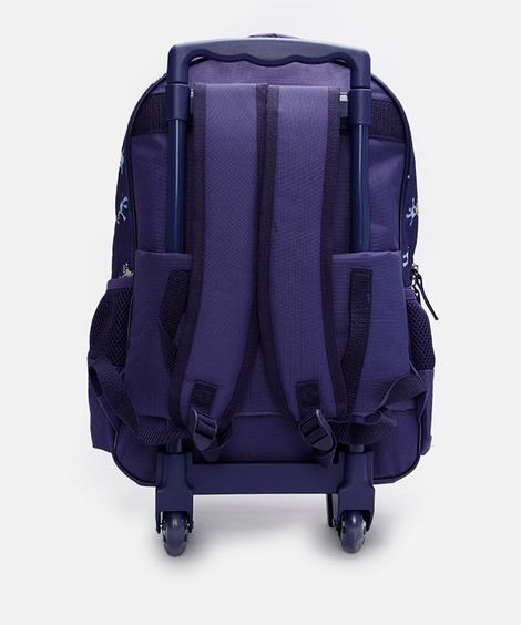 mochila infantil de rodinha bluey azul
