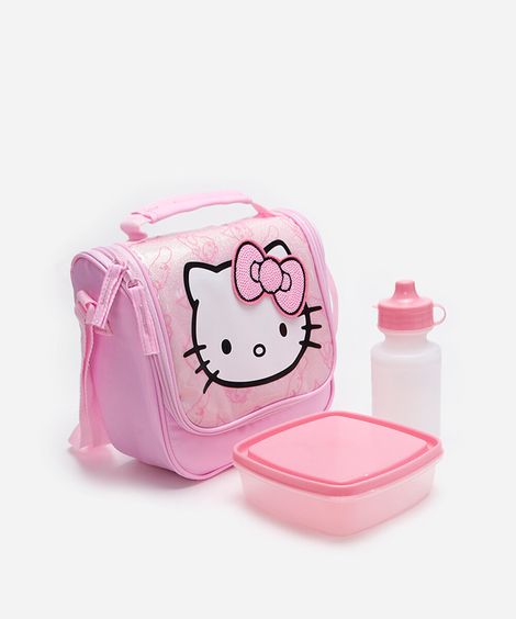 lancheira infantil hello kitty rosa