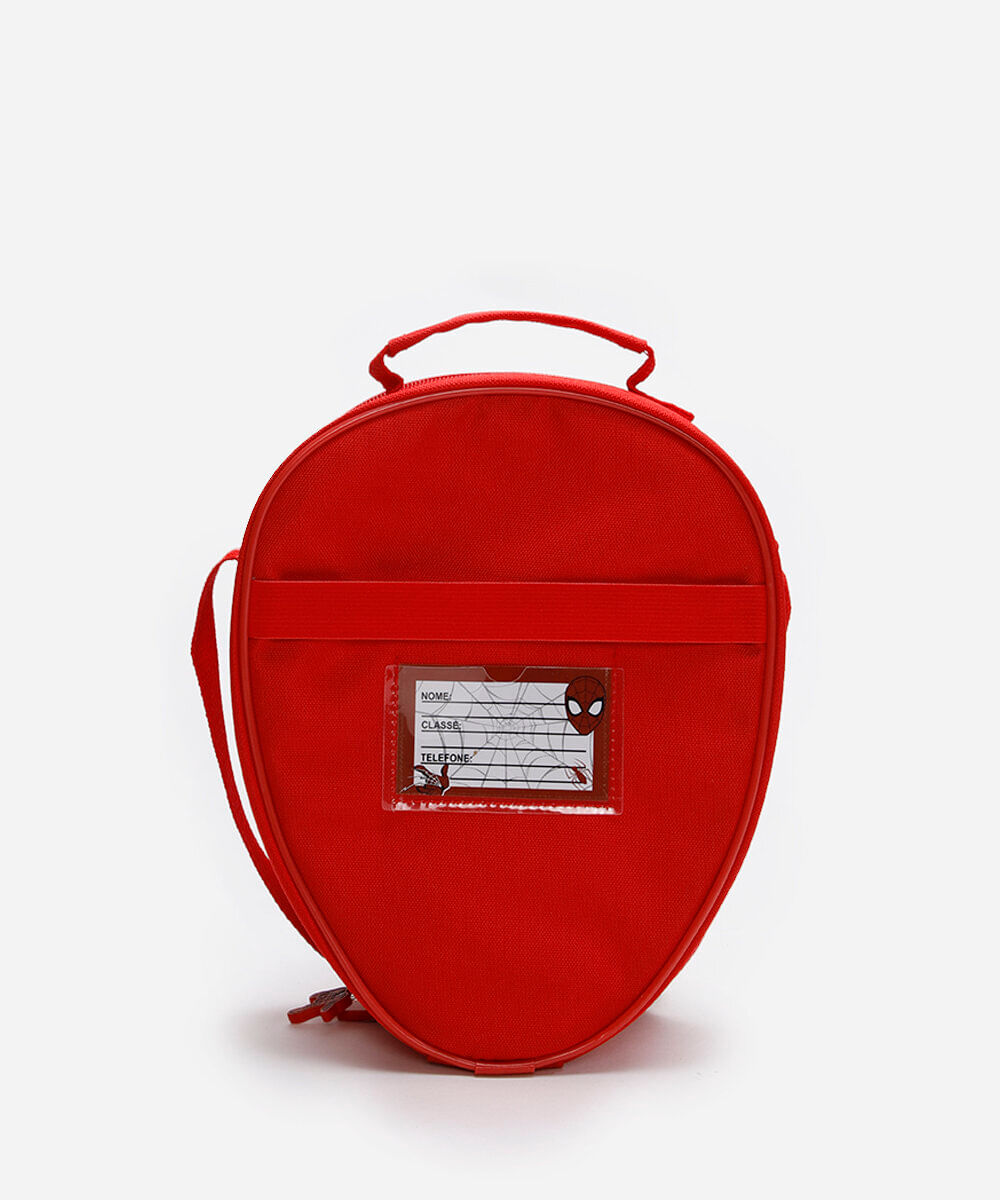 lancheira infantil homem aranha vermelha