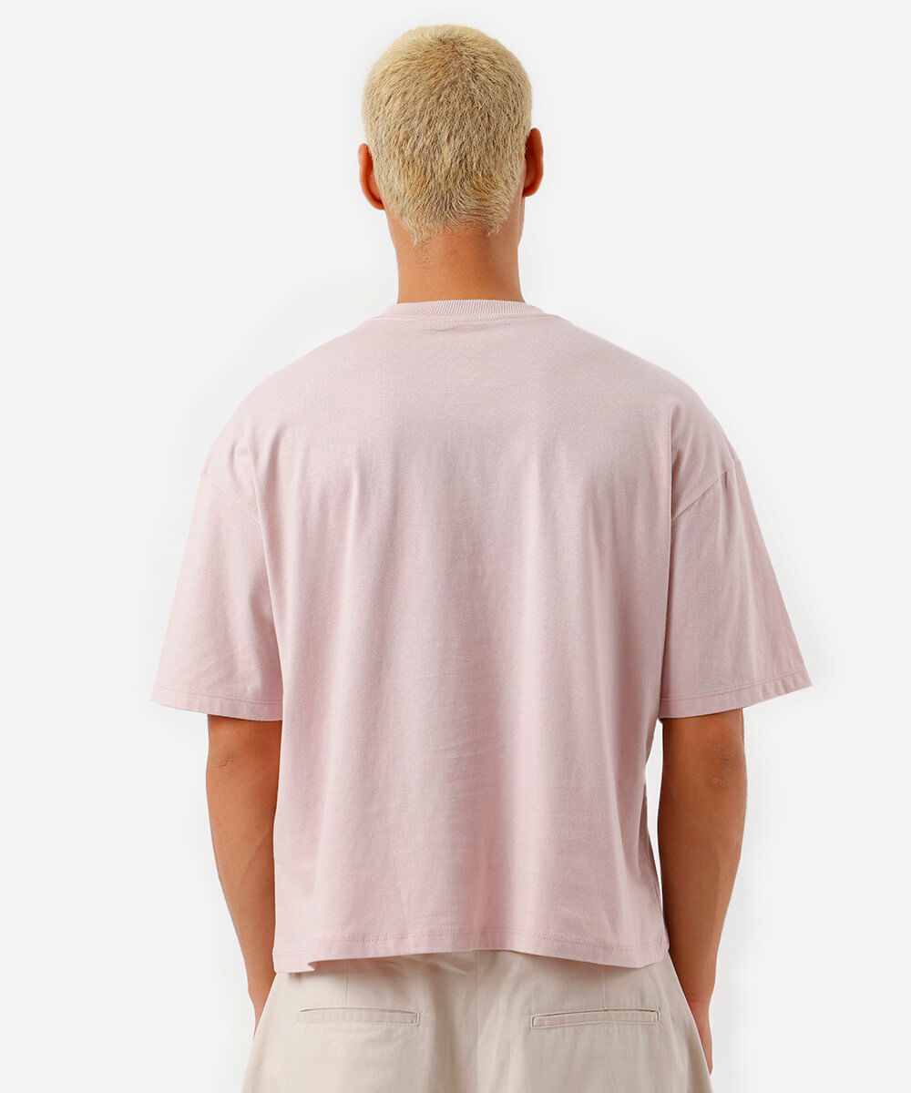 camiseta masculina manga curta glinda rosa