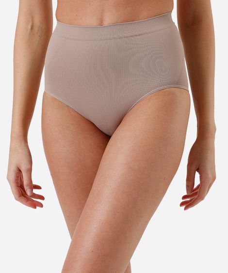 calcinha modeladora feminina plié bege
