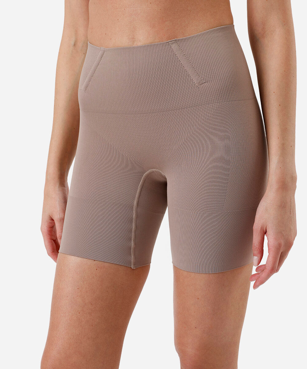 bermuda modeladora feminina plié bege