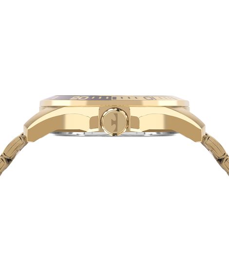 relógio masculino technos analógico 2117lfo1p dourado