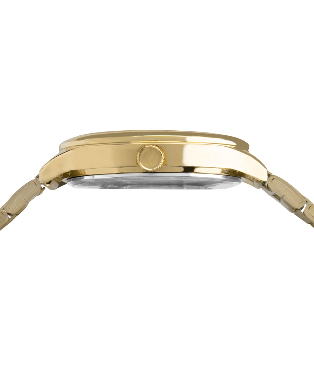 kit relógio feminino condor analógico co2035naak4k dourado