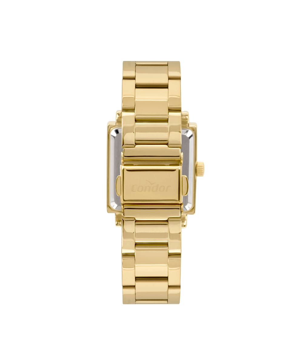 kit relógio feminino condor analógico co2035exmk4b dourado