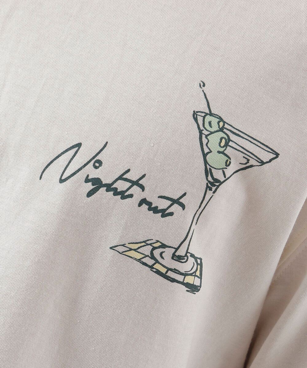 camiseta masculina de algodão drink off white