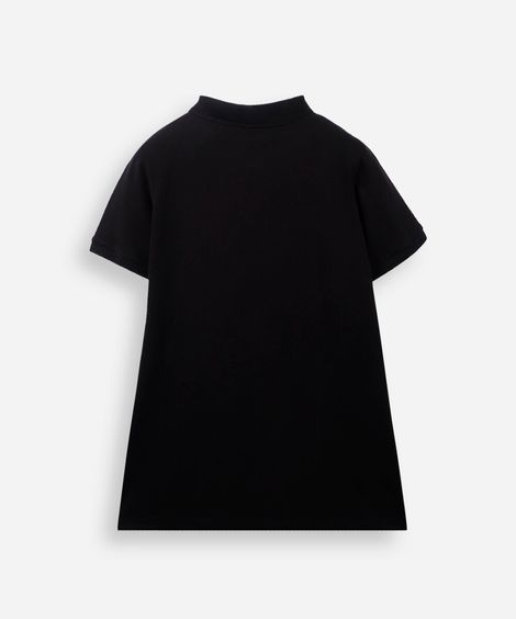polo juvenil básica preta