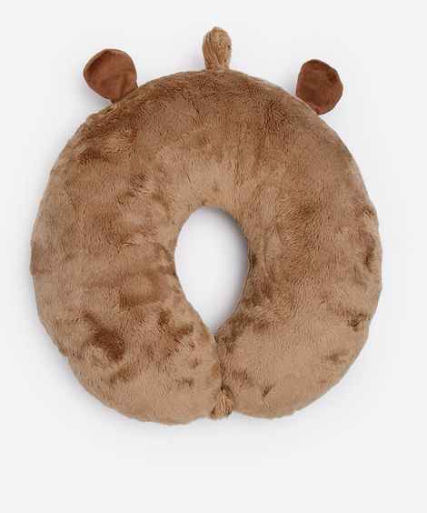 apoio de pescoço infantil capivara marrom