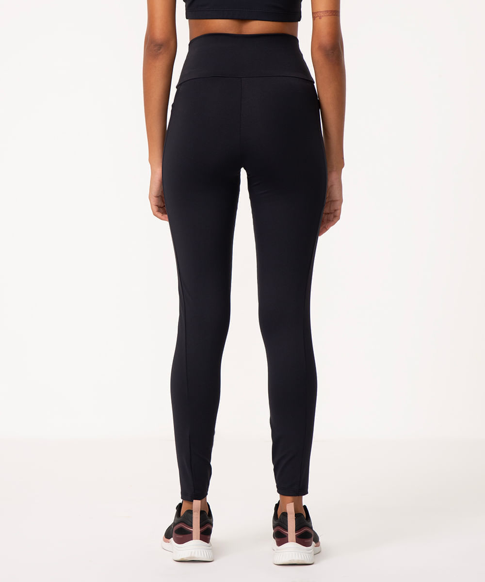 calça legging esportiva ace com bolso preta