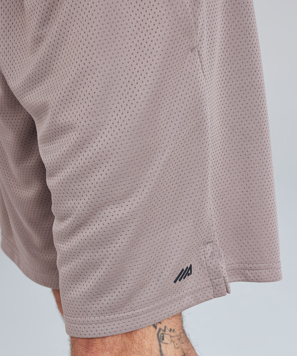 bermuda masculina texturizada marrom